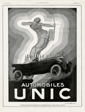 Unic (Cars) 1926 Centaur Mythologie Henri Le Monnier