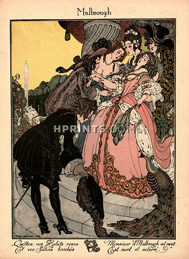 Gerda Wegener 1917 Songs of France, Malbrough, 18th Century Costumes