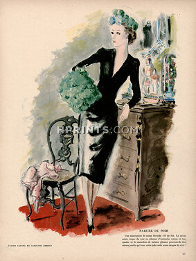 Lucien Lelong 1945 Caroline Reboux, Dignimont