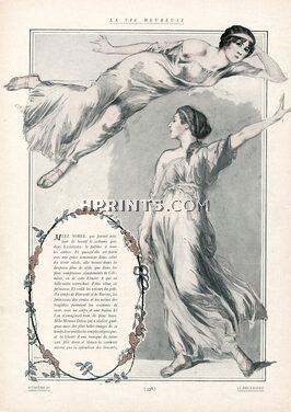 Etienne Drian 1912 Mlle Sorel, Theater Costume Lysistrata