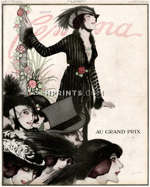 Francisco Javier Gosé 1913 Femina Cover, Fashion illustration