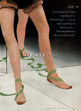 Bryans (Hosiery) 1952 Stockings, Photo Blumenfeld