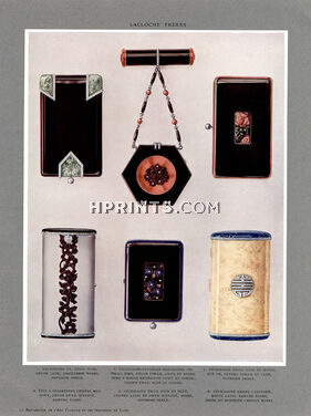 Lacloche Frères 1923 Nécessaires, Etui à cigarettes, Art Deco