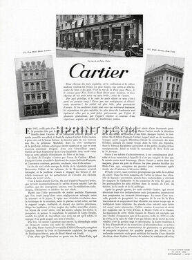 Cartier 1939 Stores in Paris Rue de la Paix, New York Fifth Avenue, London New Bond Street