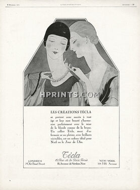 Técla (Jewels) 1925 Art Deco, Necklace, Pearls (Version A)