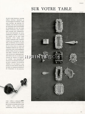 Noëlla Riotteau (Fashion Goods) 1950 Boucles, Cendrier, Bibelots... Photo Rutledge