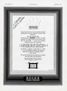 Rolex (Watches) 1931