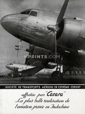 Cosara Airlines 1949 Aviation Privée en Indochine