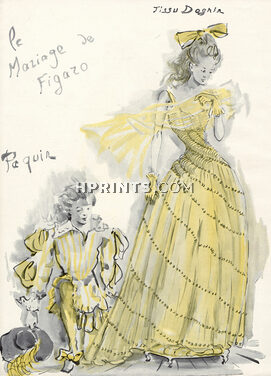 Paquin 1944 Ce Soir on Joue... Le Mariage de Figaro, Christian Berard