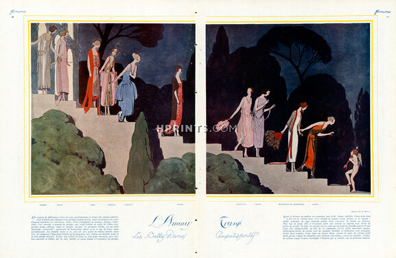 Marty 1921 "L'Amour Transi" Premet, Jenny, Doeuillet, Lanvin, Beer, Poiret, Worth, Chéruit, Drecoll, Madeleine & Madeleine