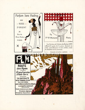 Jane Hading, Darsy (Dr Dys) 1913 Georges Lepape