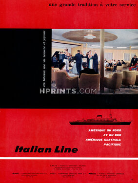 Italian Line 1959 Transatlantic Liner