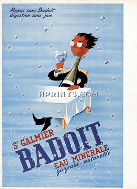 Badoit - St Galmier 1949 Poster Art