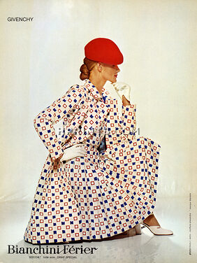Givenchy 1973 Bianchini Férier, Photo Louis Astre