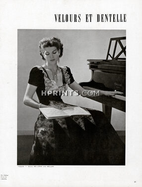 Paquin 1939 Velours et Dentelle, Gaveau, Mellerio dits Meller, Photo Pottier