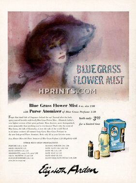 Elizabeth Arden (Perfumes) 1955 Blue Grass Flower Mist