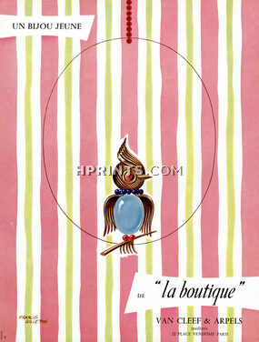 Van Cleef & Arpels 1954 Clip Bird, La Boutique, Francis Gilletta