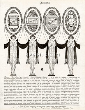 Malaceïne 1912 Crème, Savon, Poudre, Parfum, Maximilian Fischer