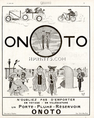 Onoto (Pens) 1913 Mich, Beach
