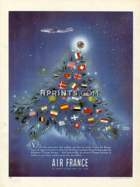 Air France 1948 Noel Cheval Batany