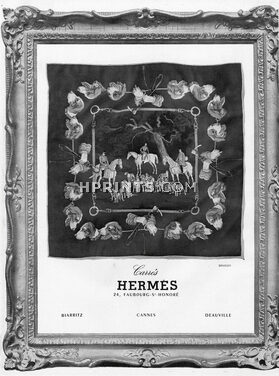 Hermès (Carrés) 1951 Hunting, Chasse à Courre