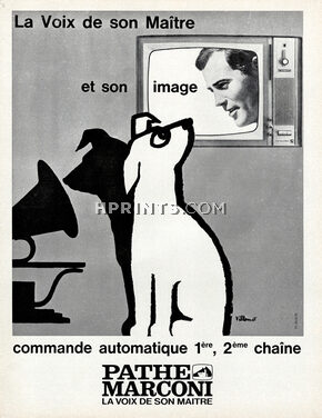 La Voix de son Maître - Pathé Marconi 1963 Bernard Villemot