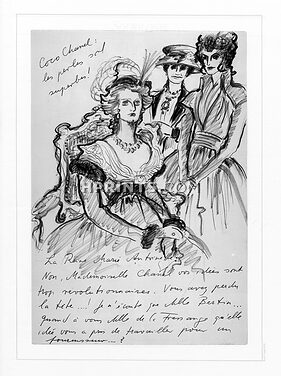 Karl Lagerfeld 1987 Le Voyage Imaginaire de Coco Chanel et Inès de la Fressange