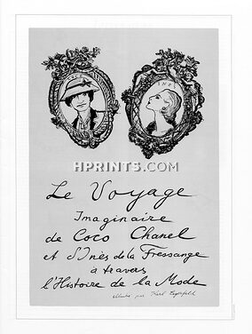 Karl Lagerfeld 1987 Le Voyage Imaginaire de Coco Chanel et Inès de la Fressange