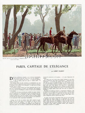Paris, Capitale de l'Élégance, 1938 - André Edouard Marty & Lepape, Text by Albert Flament, 4 pages