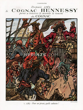 Hennessy (Cognac) 1936 Guy Arnoux Pirate Boat