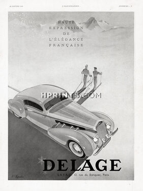 Delage 1939 Agostini Skiing