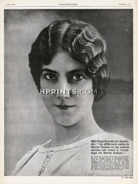 Cadum (Soap) 1914 Pepa Bonafé, Photo Talbot