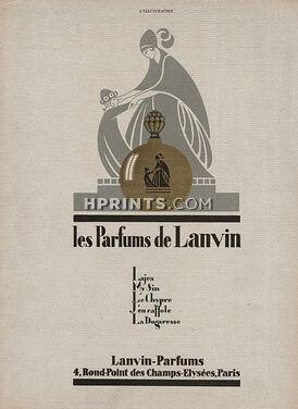 Lanvin (Perfumes) 1927 Paul Iribe, Lajea, My Sin, Le Chypre, J'en Raffole, La Dogaresse