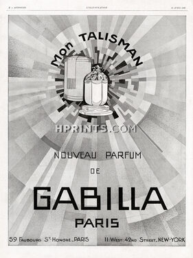 Gabilla 1928 Mon Talisman, Art Deco