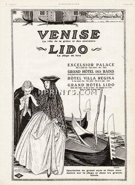 Hôtel Lido Venise 1925 D. Gobbi, Carnival Costume, Venice