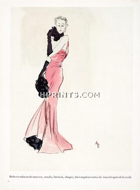 Maggy Rouff 1937 Evening Gown, Eric