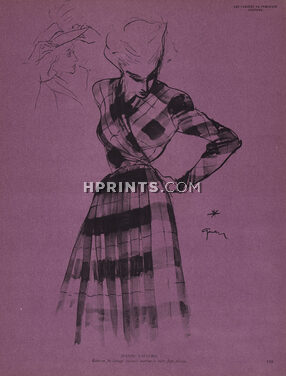 Jeanne Lafaurie (Couture) 1945 René Gruau