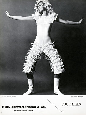 Courrèges 1973 Robert Schwarzenbach, Photo Jacques Bourboulon