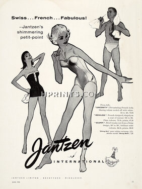Jantzen (Swimwear) 1958 René Gruau (not signed)