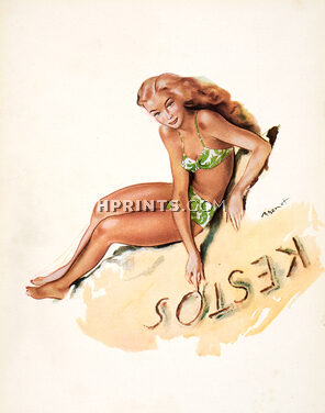 Kestos (Swimwear) 1947 Brénot, Beach