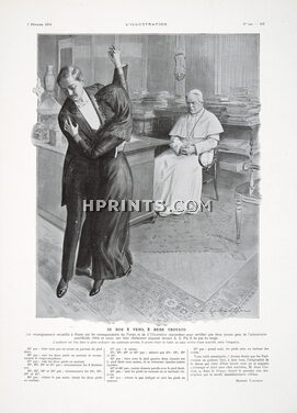 Tango et Furlana, 1914 - Louis Sabattier Pichetti devant le Pape Pie X, Text by Robert Vaucher, 2 pages