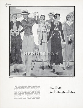 Mirande, Lenief, Chantal, Jane Regny 1932 Golf, Brides-les-Bains, Jc. Haramboure