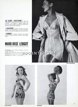 Marie-Rose Lebigot 1954 Hautaine, Calypso, Danaë, Combiné, Swimwear