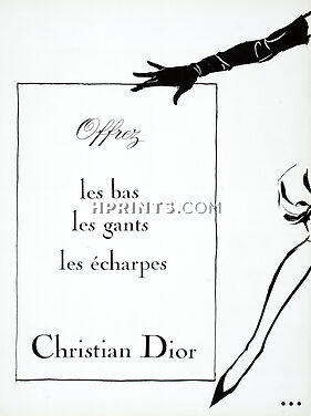 Christian Dior (Lingerie, Gloves, Stockings, Scarf) 1959
