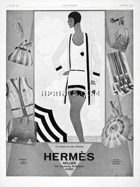 Hermès (Swimwear) 1928 Costume de Bain, Reynaldo Luza