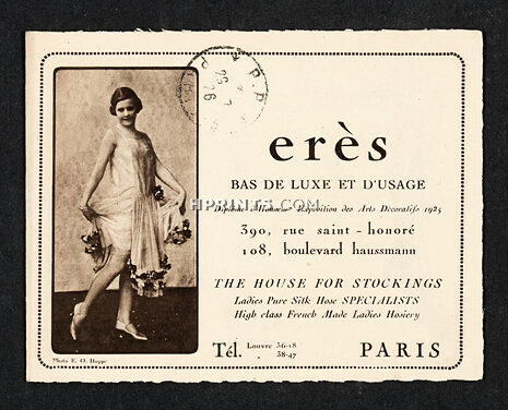 Eres (Lingerie) 1926 Bas de Luxe, Dépliant, 8 pages