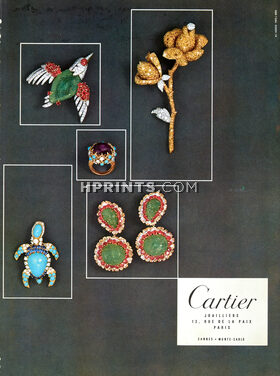 Cartier 1967 Animals Clips, Earrings, Brooch, Ring