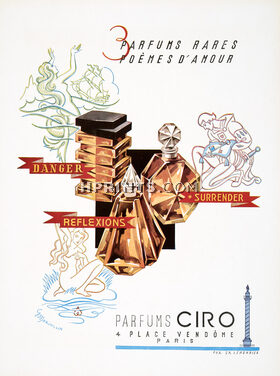 Ciro (Perfumes) 1946 Danger, Reflexions, Surrender, Mermaid, Marjollin