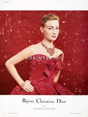 Christian Dior (Jewels) 1956 Flowers Necklace by Francis Winter, Swarovski & Co. Photo Sabine Weiss