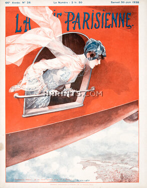 Seulement Pékin ! Je ne serai jamais pour 5h à Passy, 1928 - Hérouard Airplane, La Vie Parisienne cover